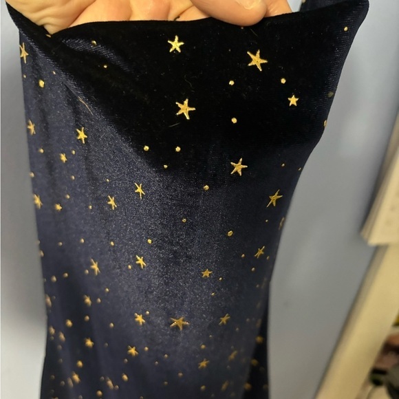 Navy Blue Dress with Gold Stars - Picture 8 of 8
